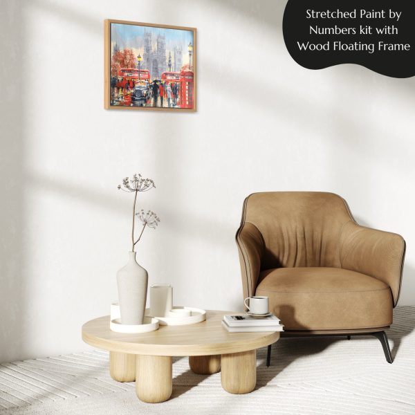 Rainy London Landscape paint by numbers kit