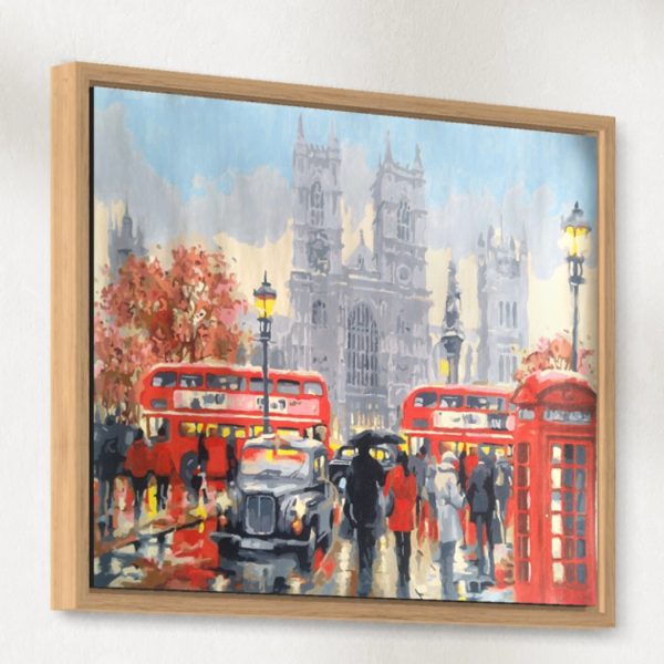 Rainy London Landscape paint by numbers kit