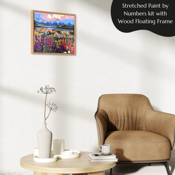 Alpine Lake in Switzerland paint by numbers kit