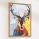 Abstract Male Deer paint by numbers kit