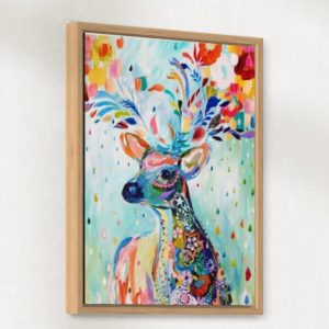 Colourful Deer paint by numbers kit