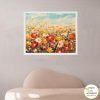 PBNAU - WHITE FRAME (Colourful Poppies)