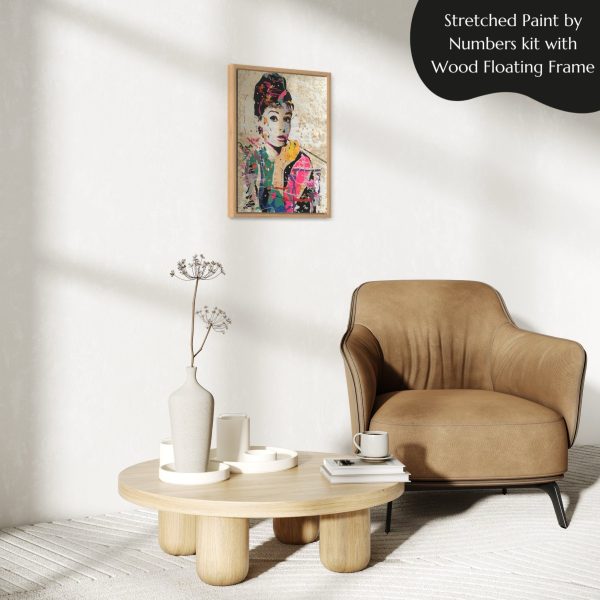 Audrey Hepburn paint by numbers kit