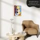 Abstract Bulldog paint by numbers kit