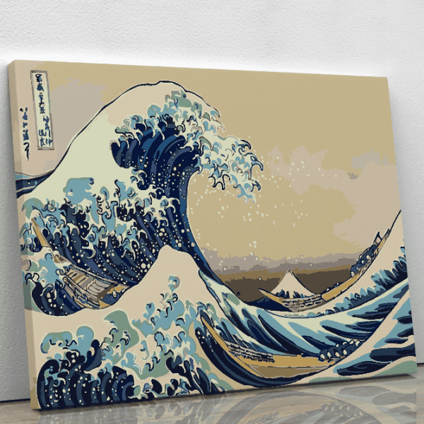 The Great Wave off Kanagawa Paint by numbers Kit