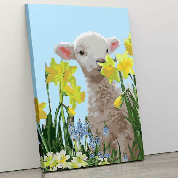 Baby Lamb Paint By Numbers
