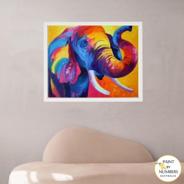 PBNAU - WHITE FRAME (Abstract Elephant)