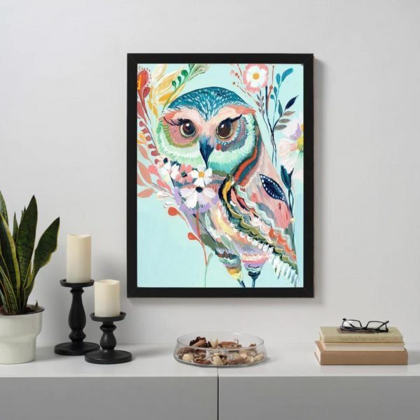 Abstract female owl Paint By Numbers