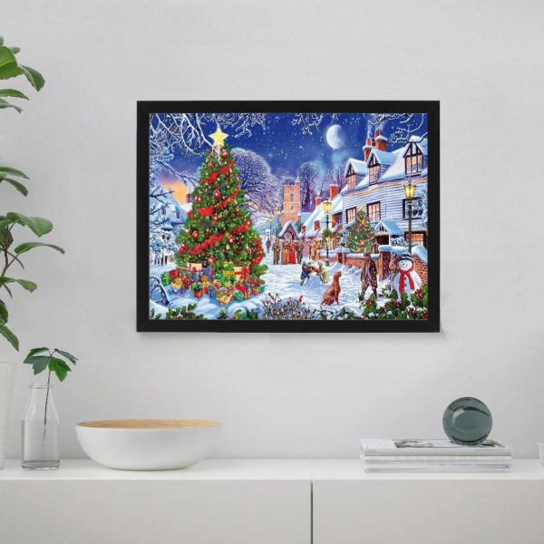 Christmas Village christmas paint by numbers