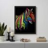 Colorful Zebra Paint By Numbers