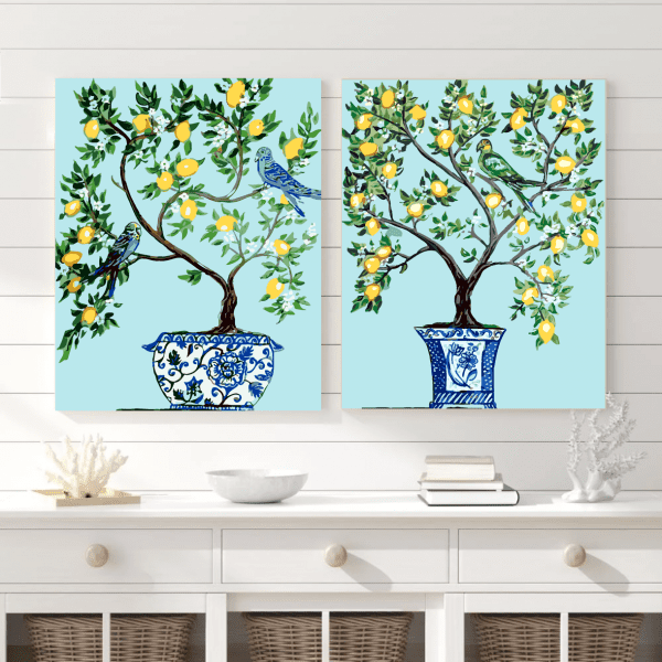 Potted Lemon Trees (Set of 2)