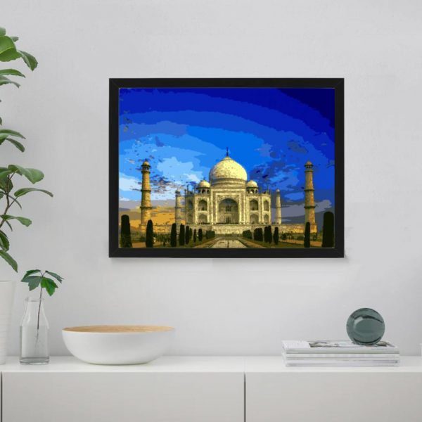 Taj Mahal - Palace of Love Taj Mahal Paint By Numbers