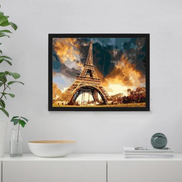 The Eiffel Tower from below Eiffel Tower from below Paint By Numbers