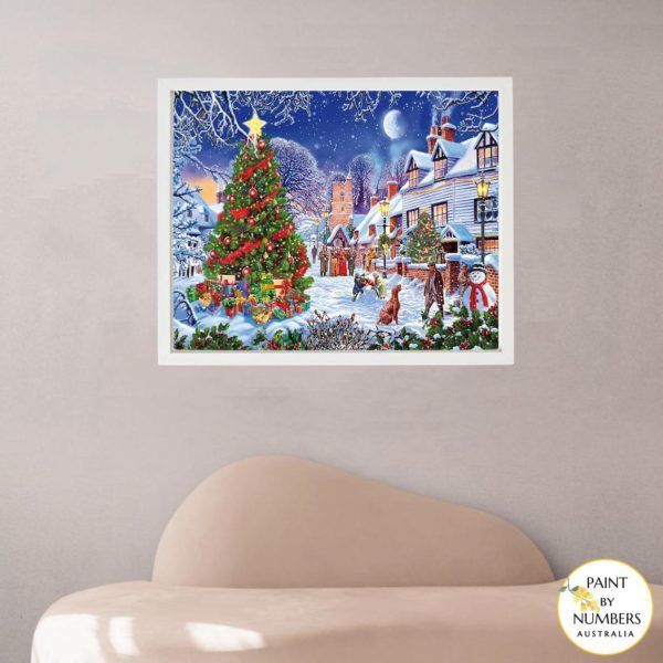PBNAU - WHITE FRAME (Christmas Village)