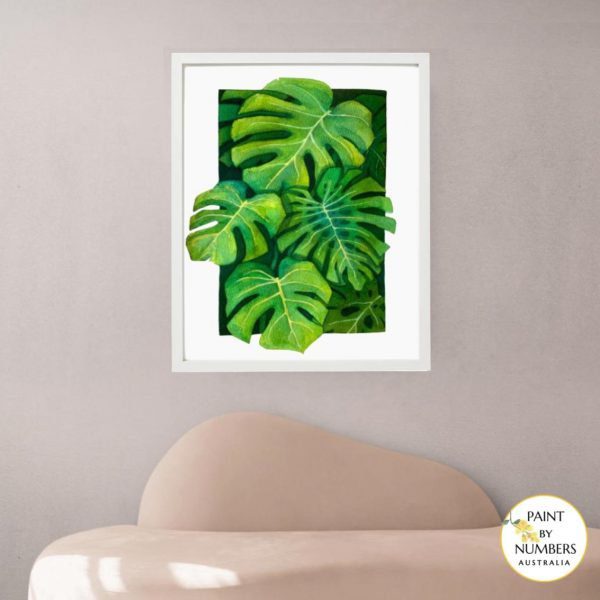 PBNAU - WHITE FRAME (Monstera)