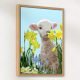 Baby Lamb Amongst the Daffodils paint by numbers kit
