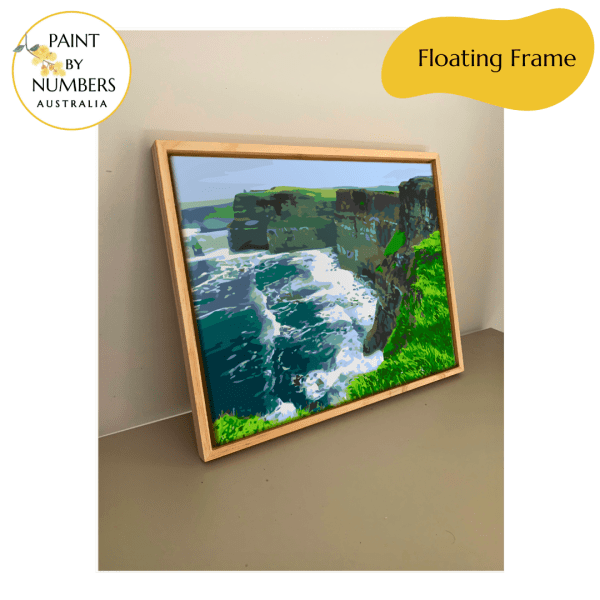 wooden floating frame for canvas