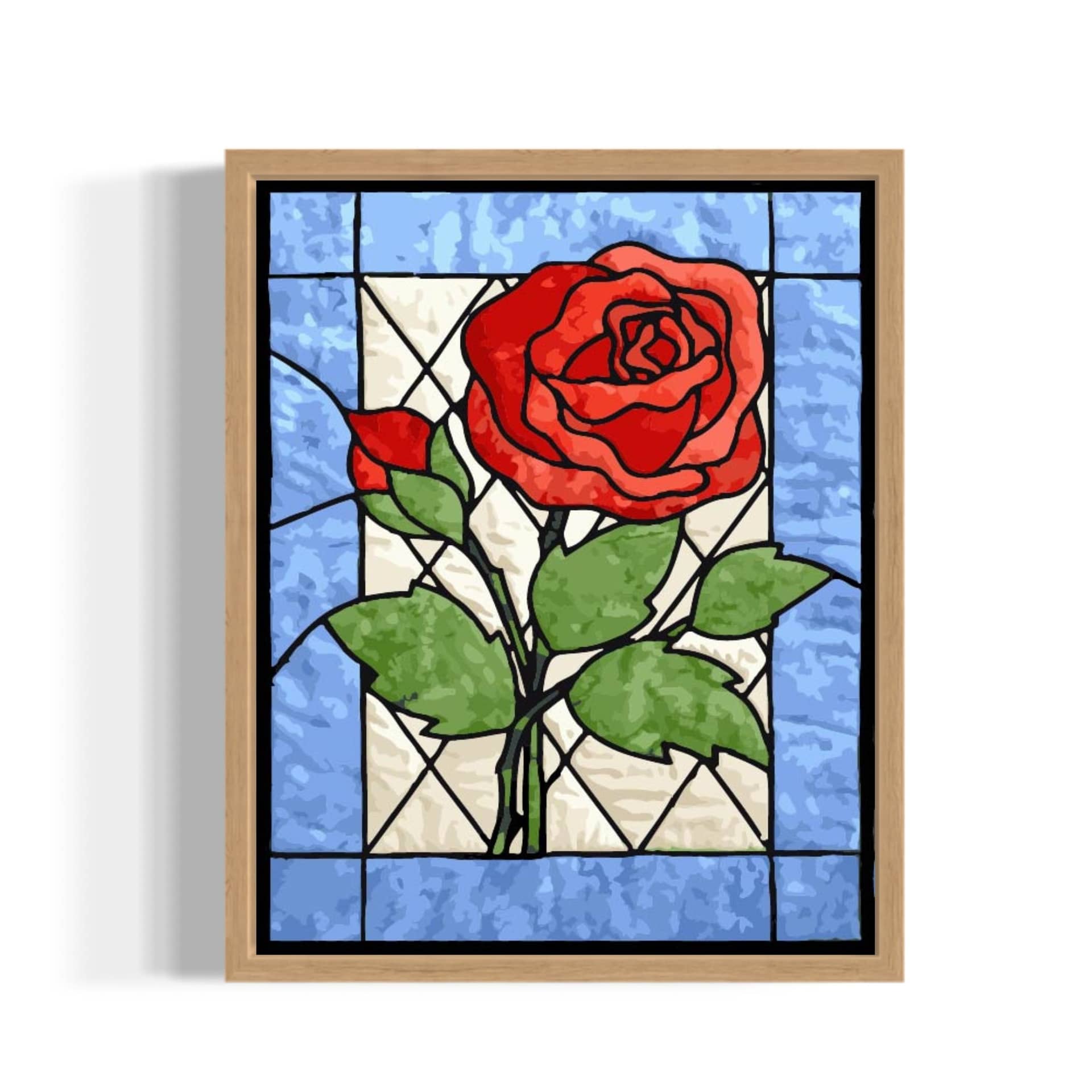 Stained Glass Rose